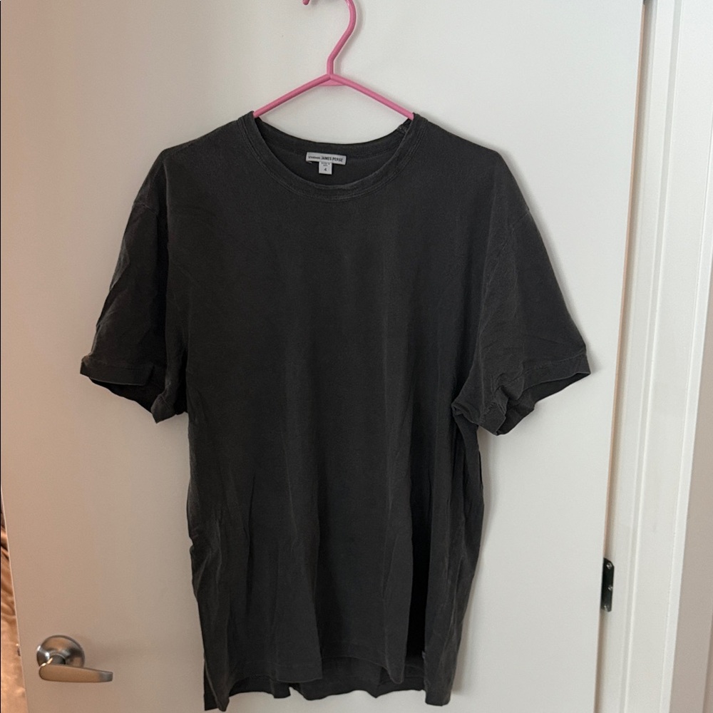 James Perse Charcoal Short Sleeve Tee